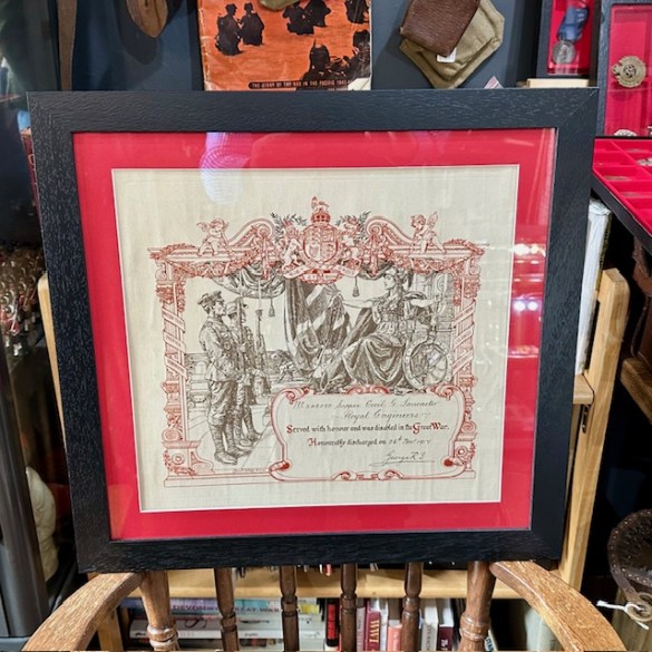 WW1 Discahrge Certificate 1